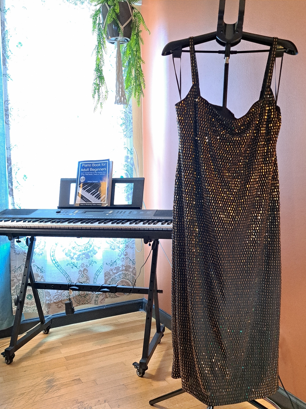 New AQUA x Wicked Embellished Column Dress Exclusive in Black
